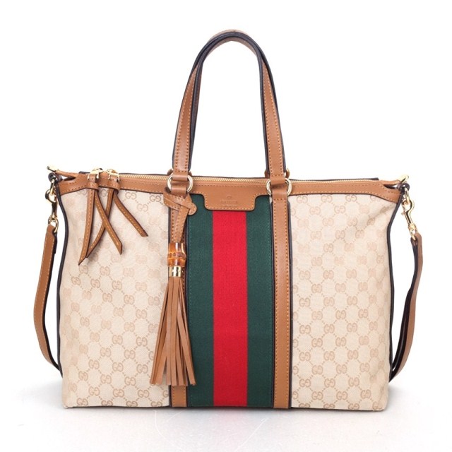 Authentic Gucci Raina Original GG Canvas Handle Bag 309621